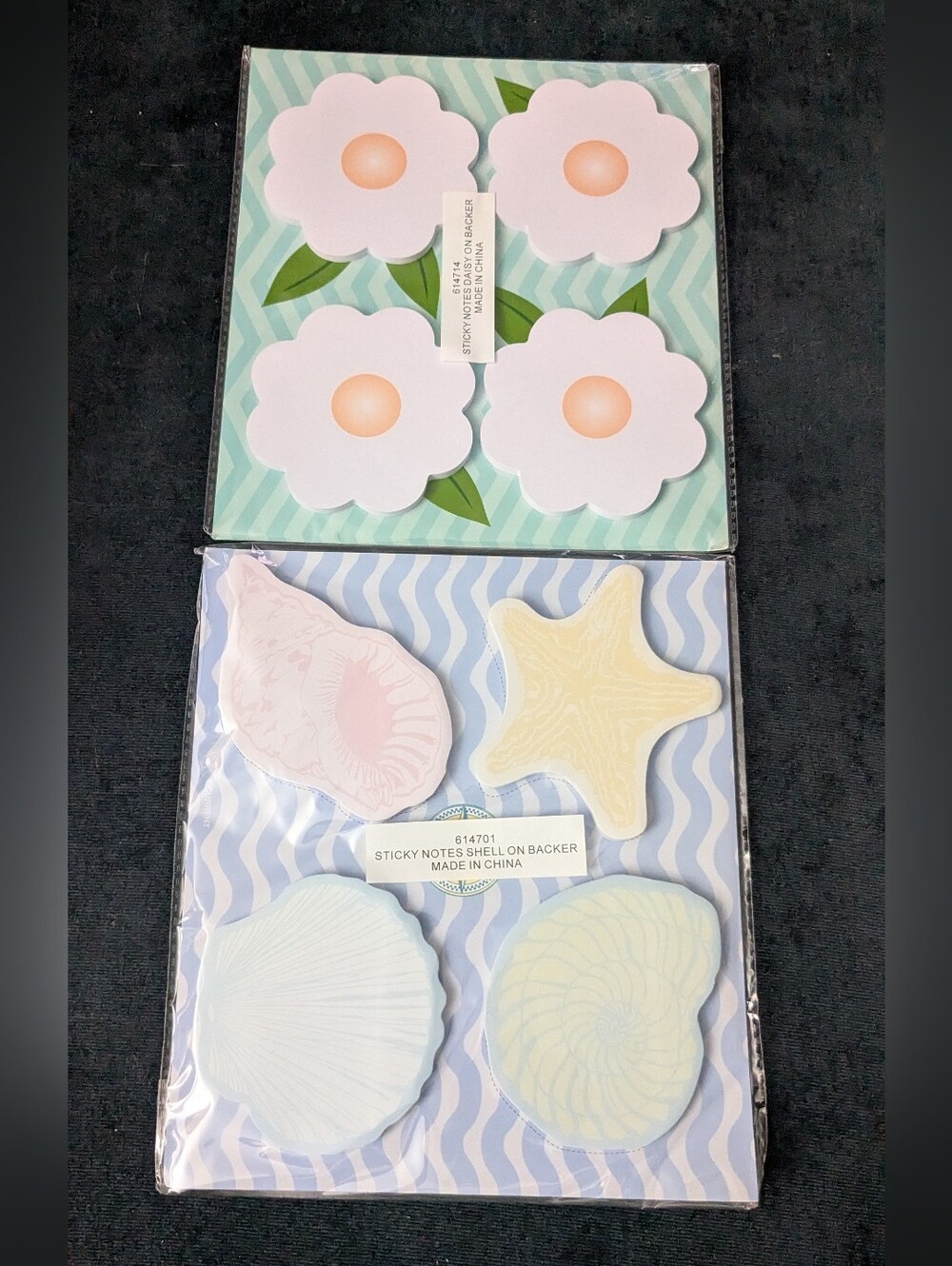 NWT! Sea Shell & Daisy 120 Piece Sticky Notes Set